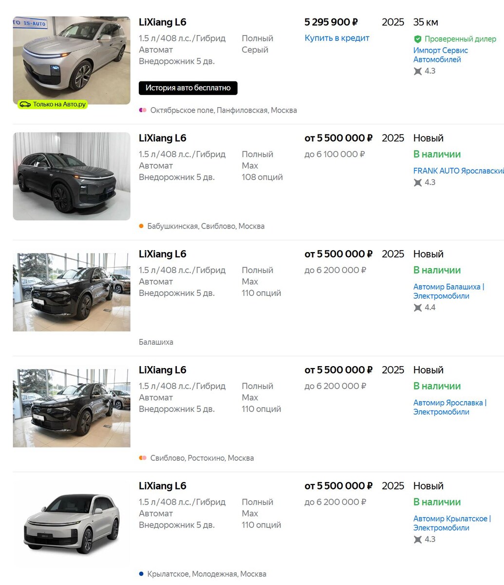 Скриншот сайта Auto.ru  📷
