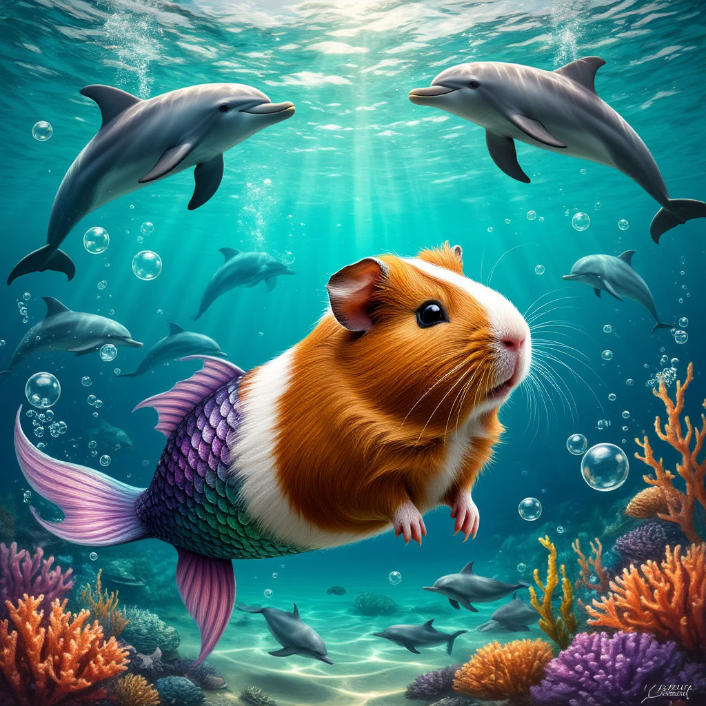 Почему дельфины не играют в карты? Потому что они боятся, что их поймает морская свинка-шулер!