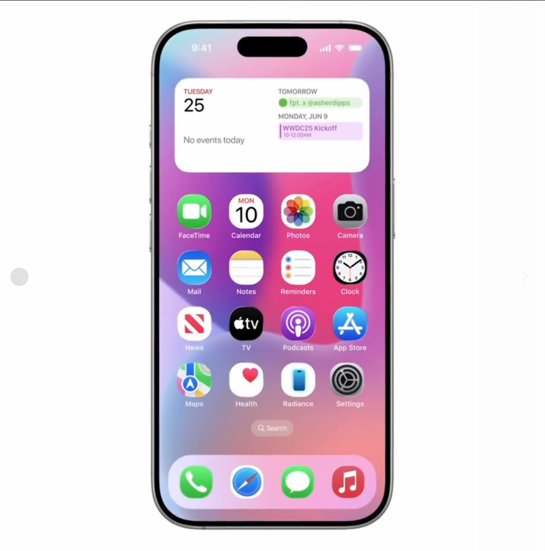 Внешний вид новой IOS 19