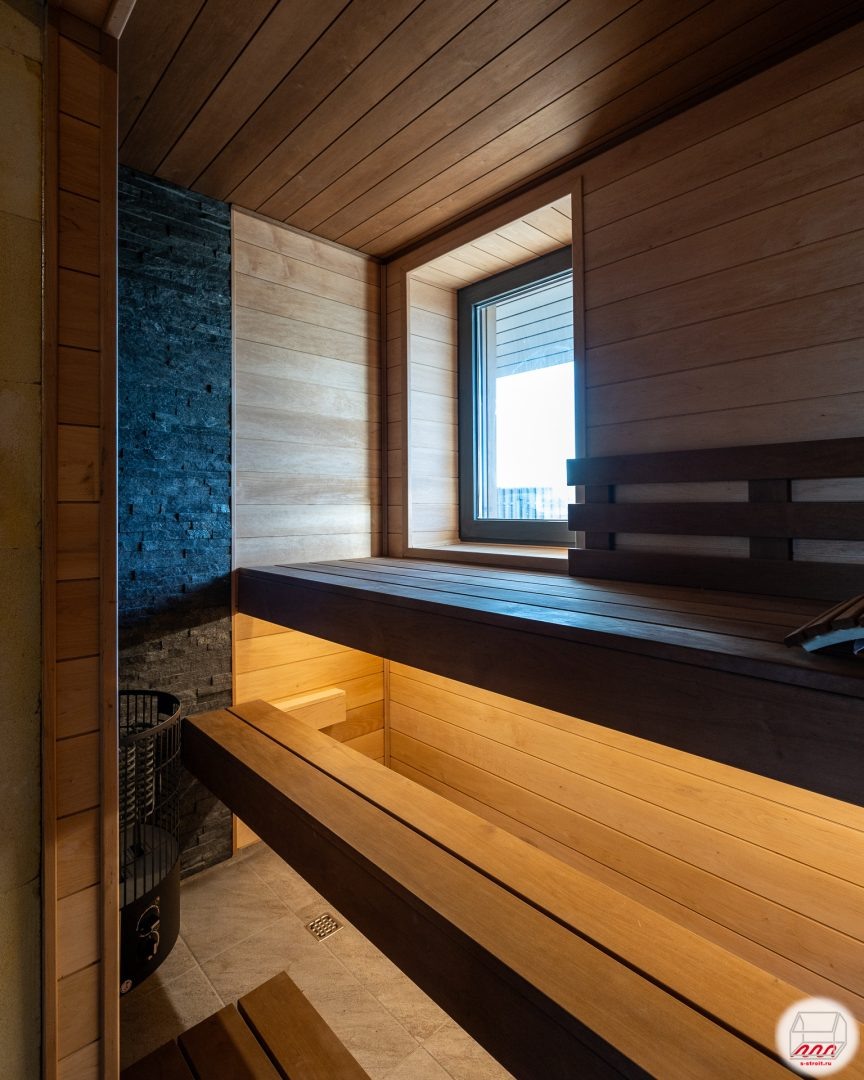 сауна дома из газобетона в Горках, 2025 год