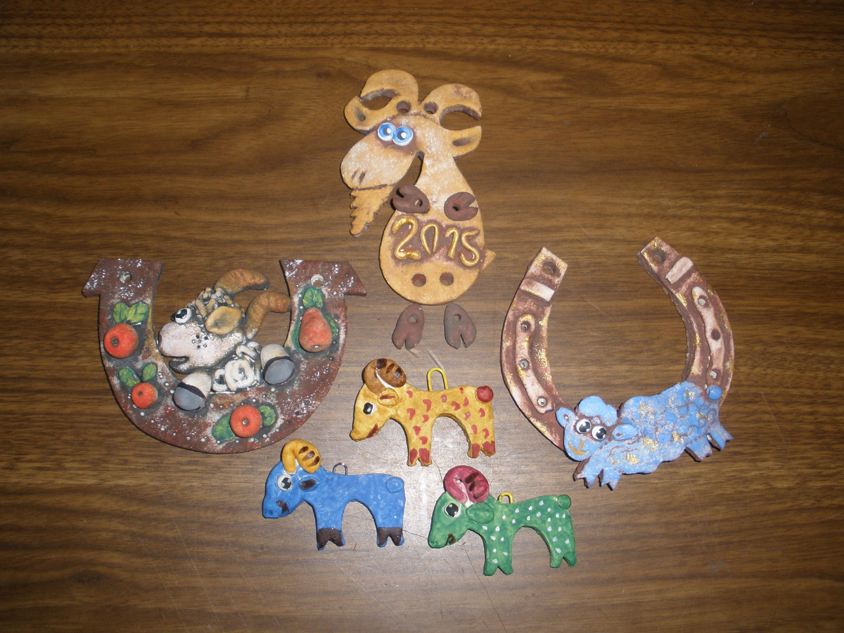 Фото автора. Поделки из солёного теста. 