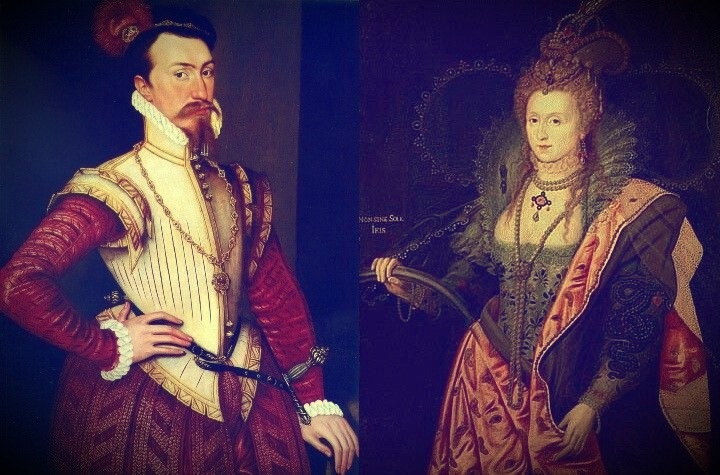 Королева Елизавета и Роберт Дадли. Изображение взято с Яндекс картинок.