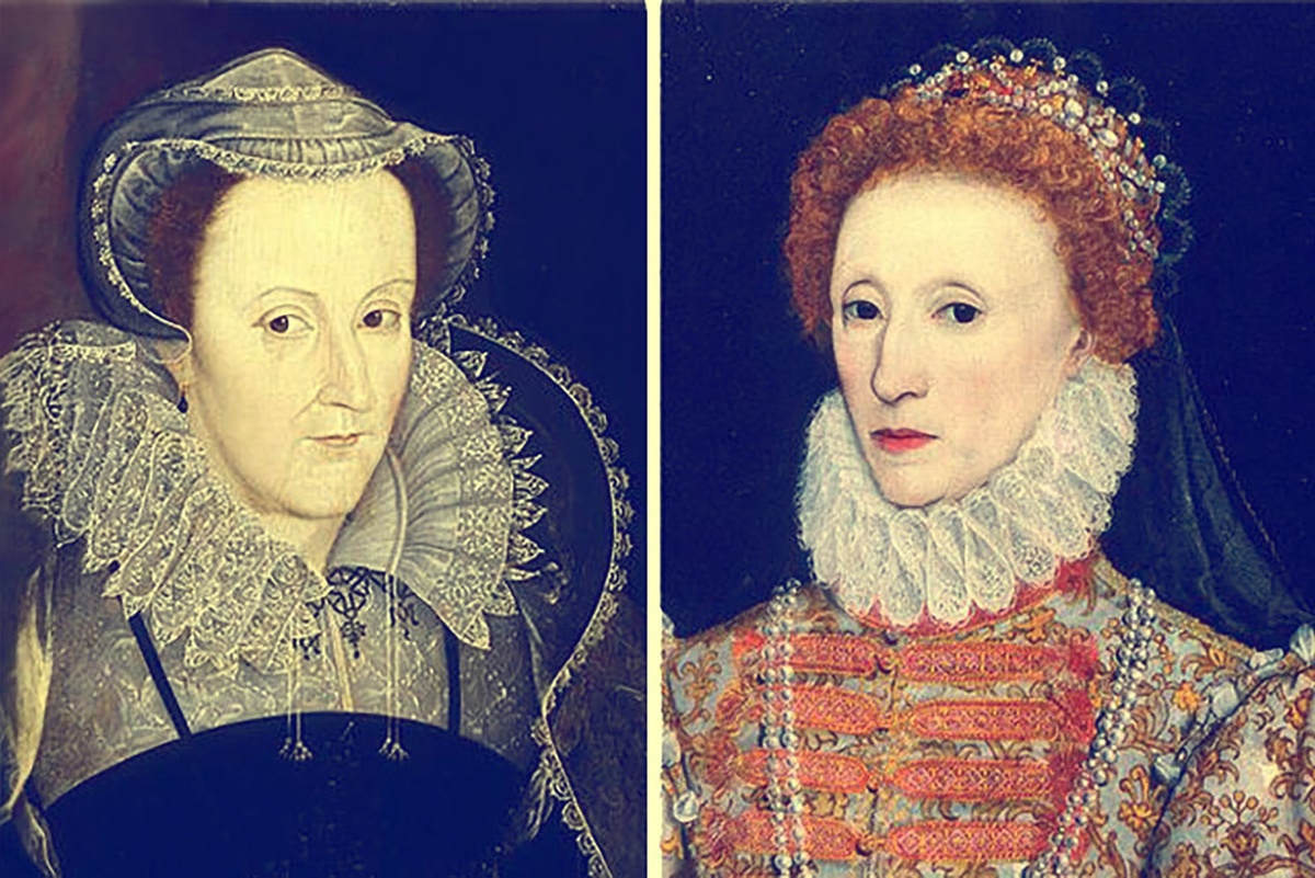 Елизавета I и Мария. Изображение взято с Яндекс картинок.