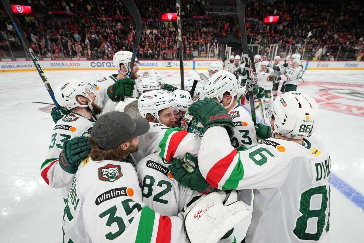 «Ак Барс» вырвал победу лишь в седьмом матче, во втором овертаймеФото: ak-bars.ru