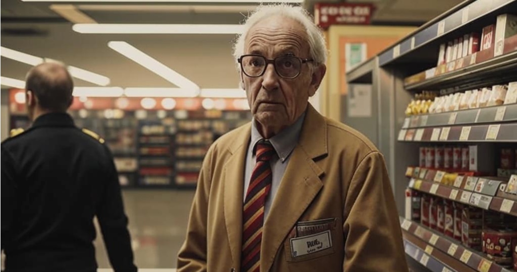 Охранник в "Пятерочке" посмел унизить старика… Но не знал, что его ученица снимает всё на телефон!