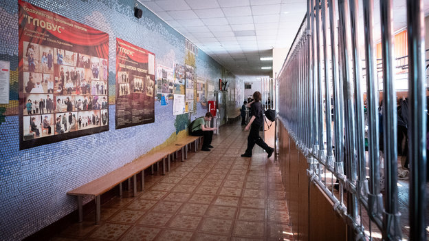    Коридор московской школы № 1583, в которой учился Александр Овечкин.Федор Успенский