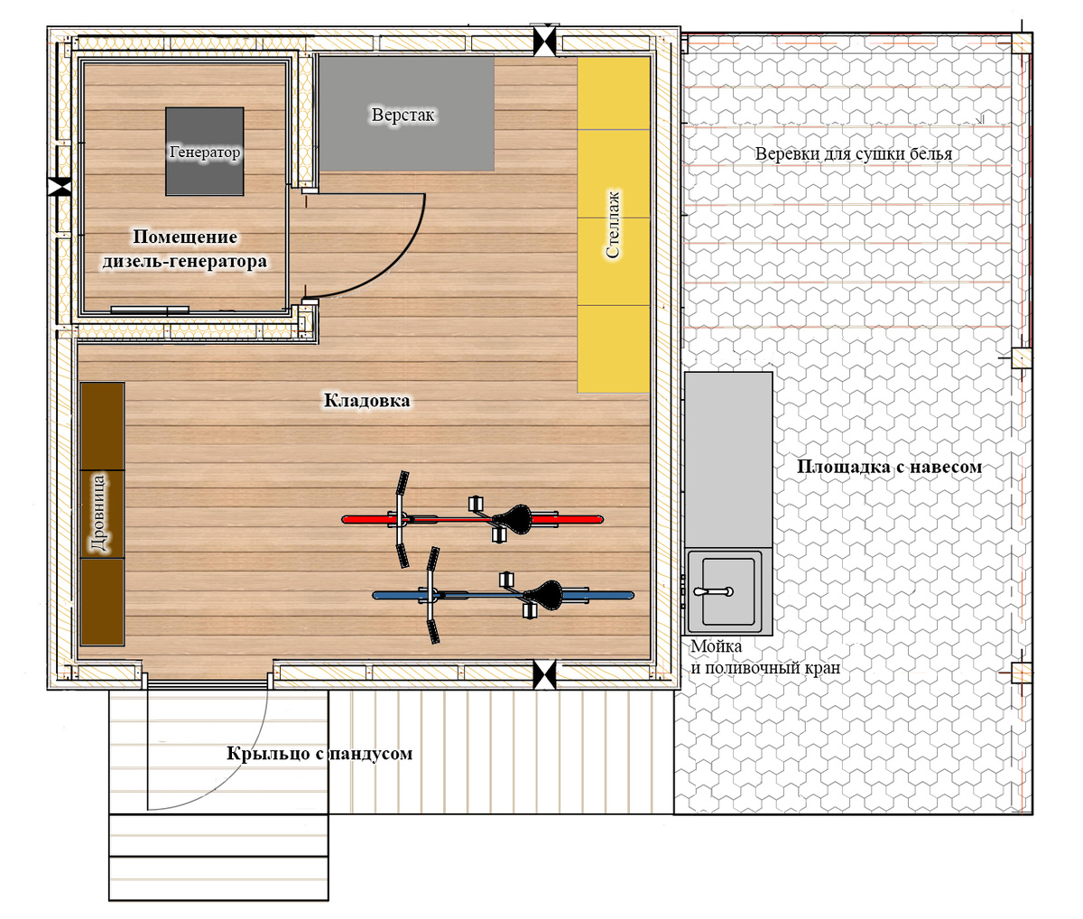 План хозблока