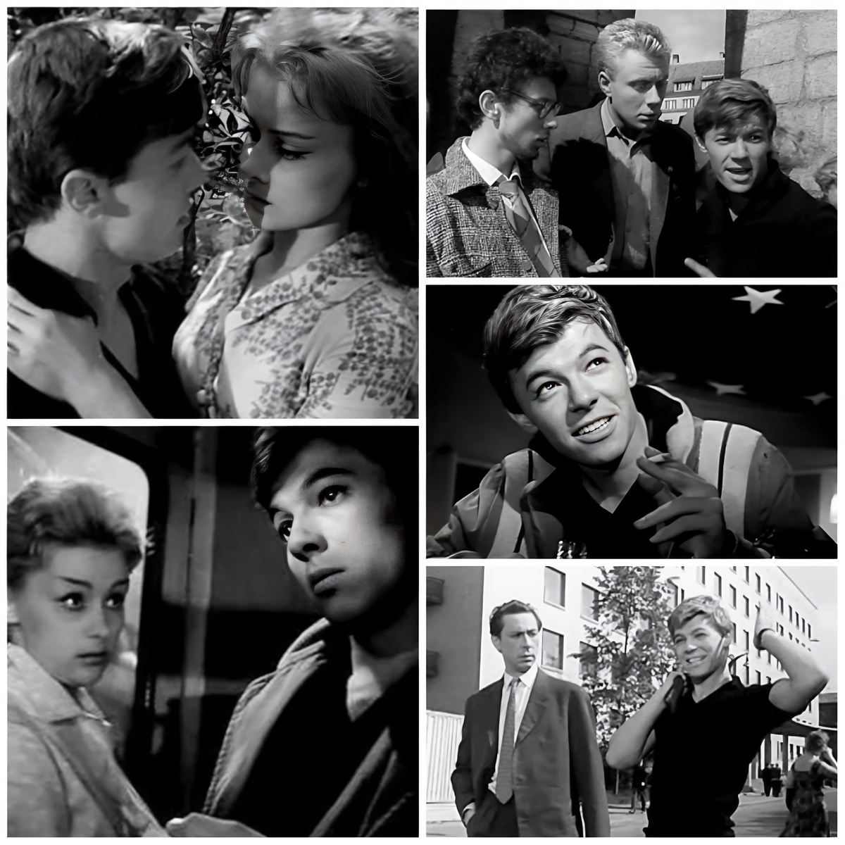 Кадры из фильма "Мой младший брат", 1962 г. 