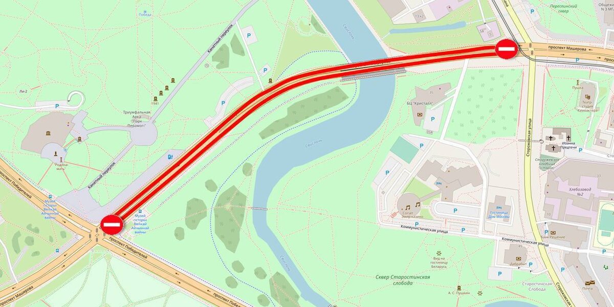 В ГАИ Минска рассказали, когда нельзя будет проехать по проспекту возле музея ВОВ