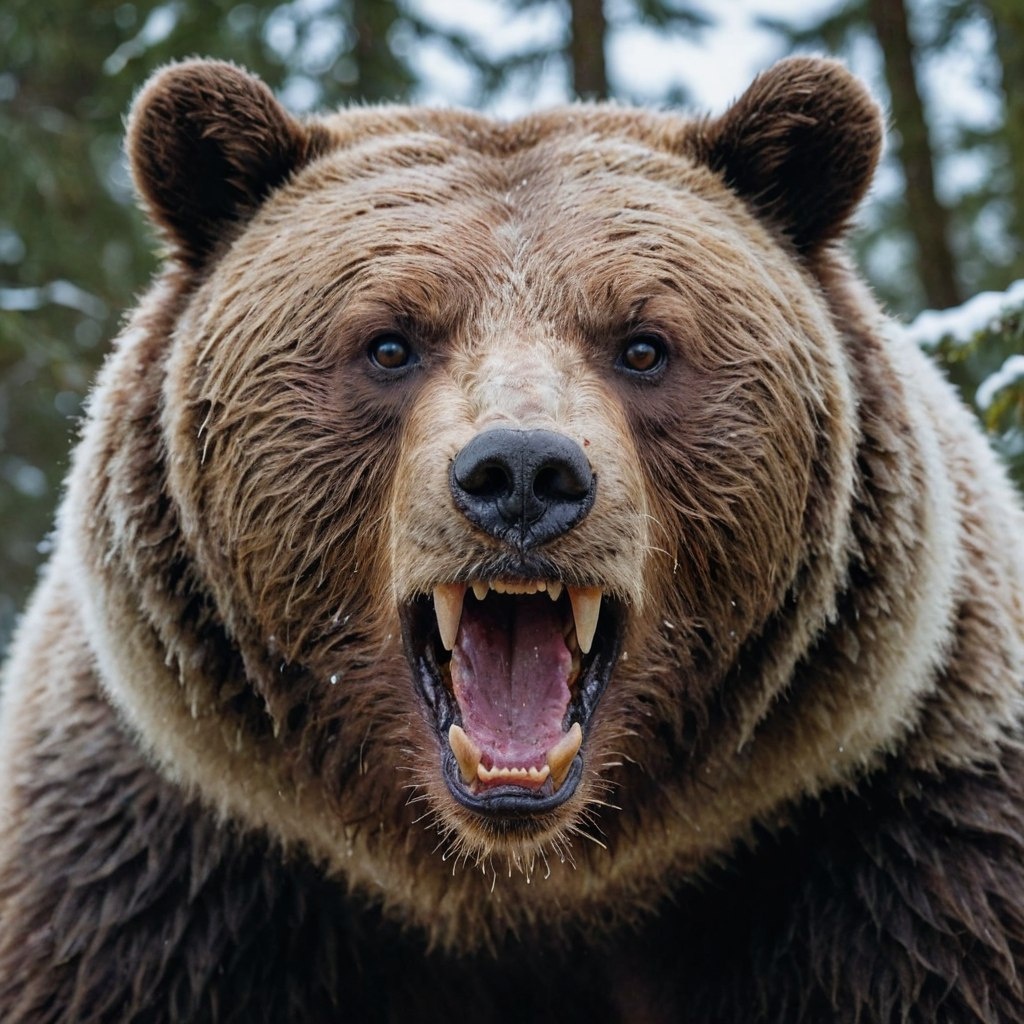 Медведь шатун зимой опасен. В этом году медведи проснулись рано, а корма для них нет.
