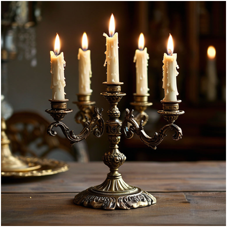 Сгенерировано ИИ- зажгите свечи , Господа!