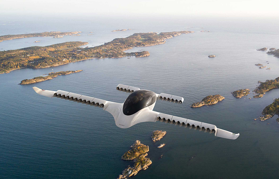 Воздушное такси Lilium Jet от компании Lilium Jet в Германии 