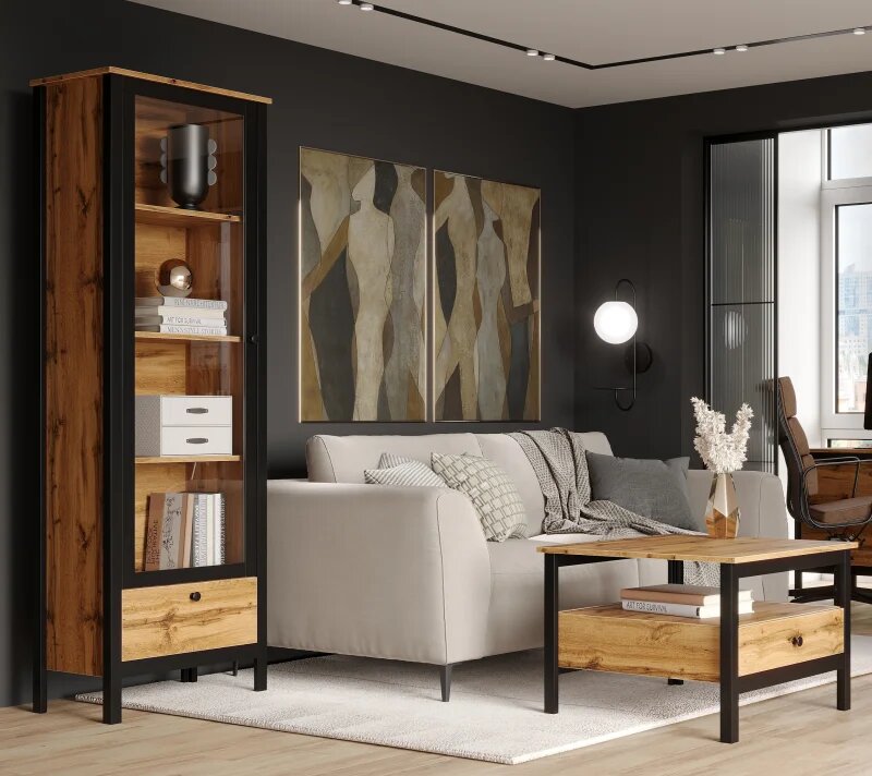 Стол журнальный Loft дуб вотан LAW