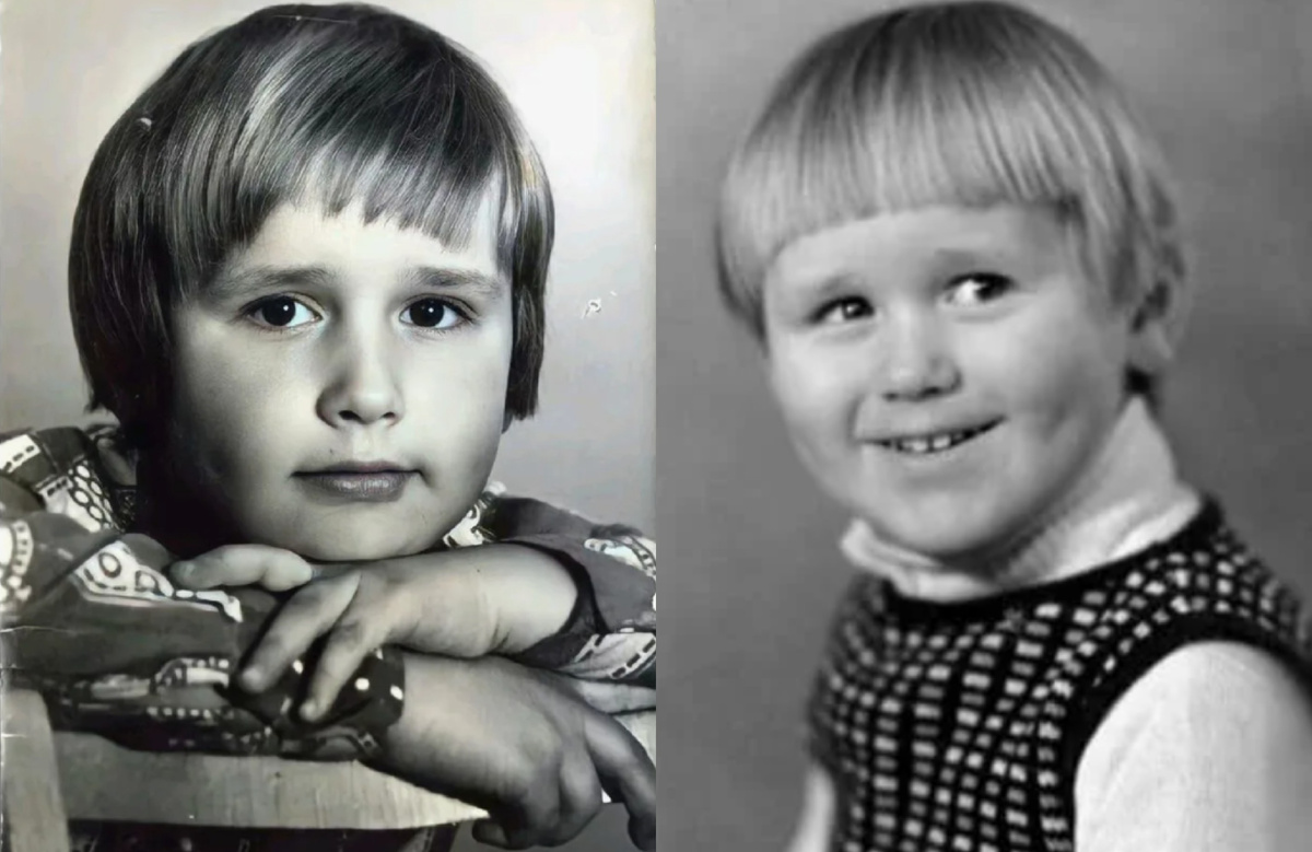 на фото Максим Аверин в детстве 