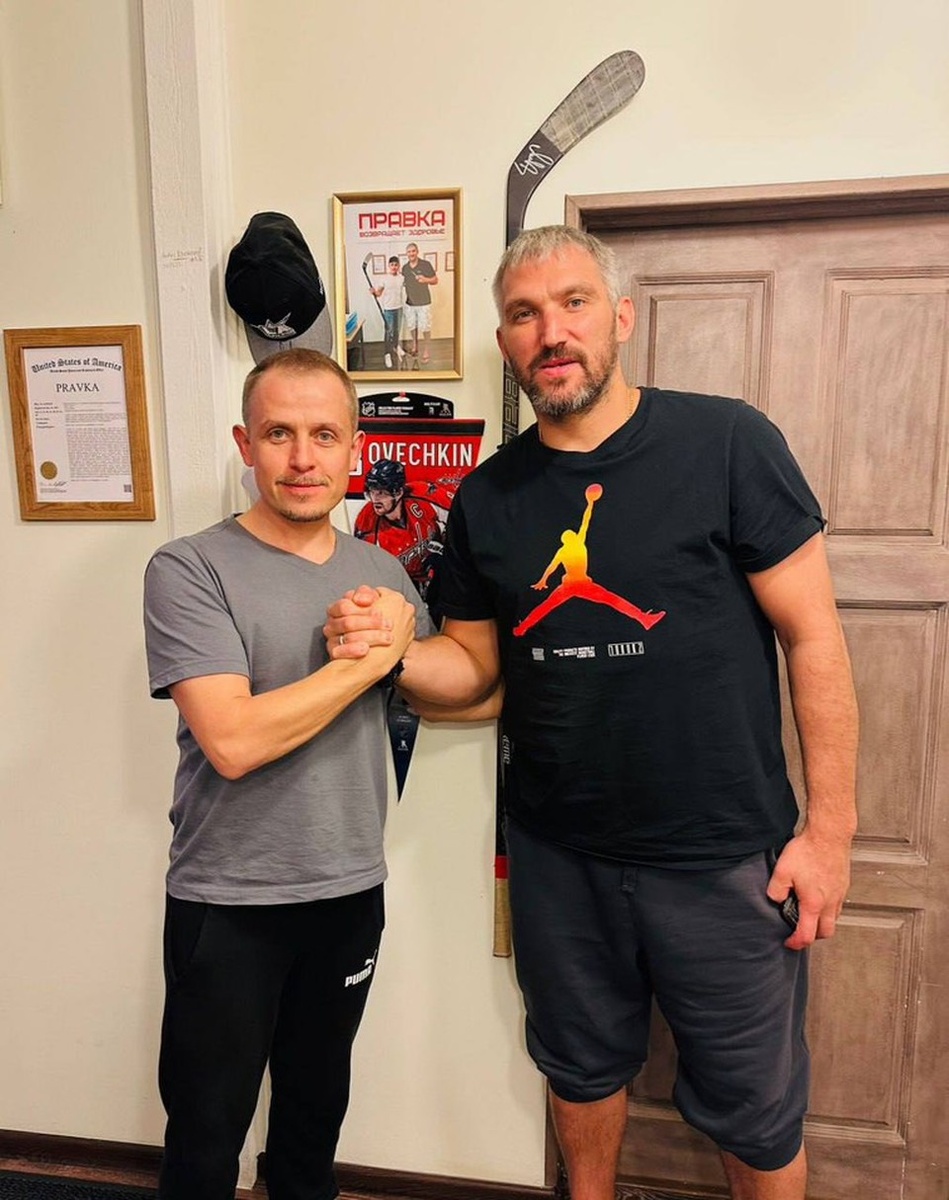    Александр Овечкин и Илья Бурлаковский. Личный архив