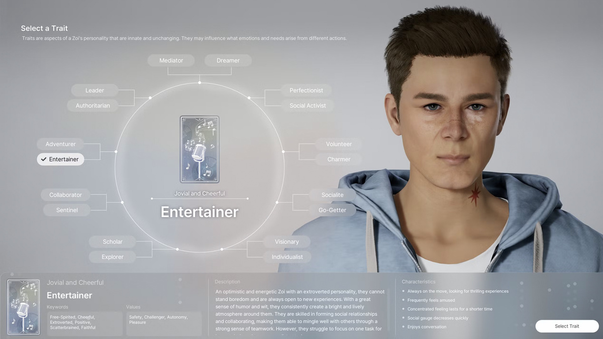 Скриншот из игры "inZOI"