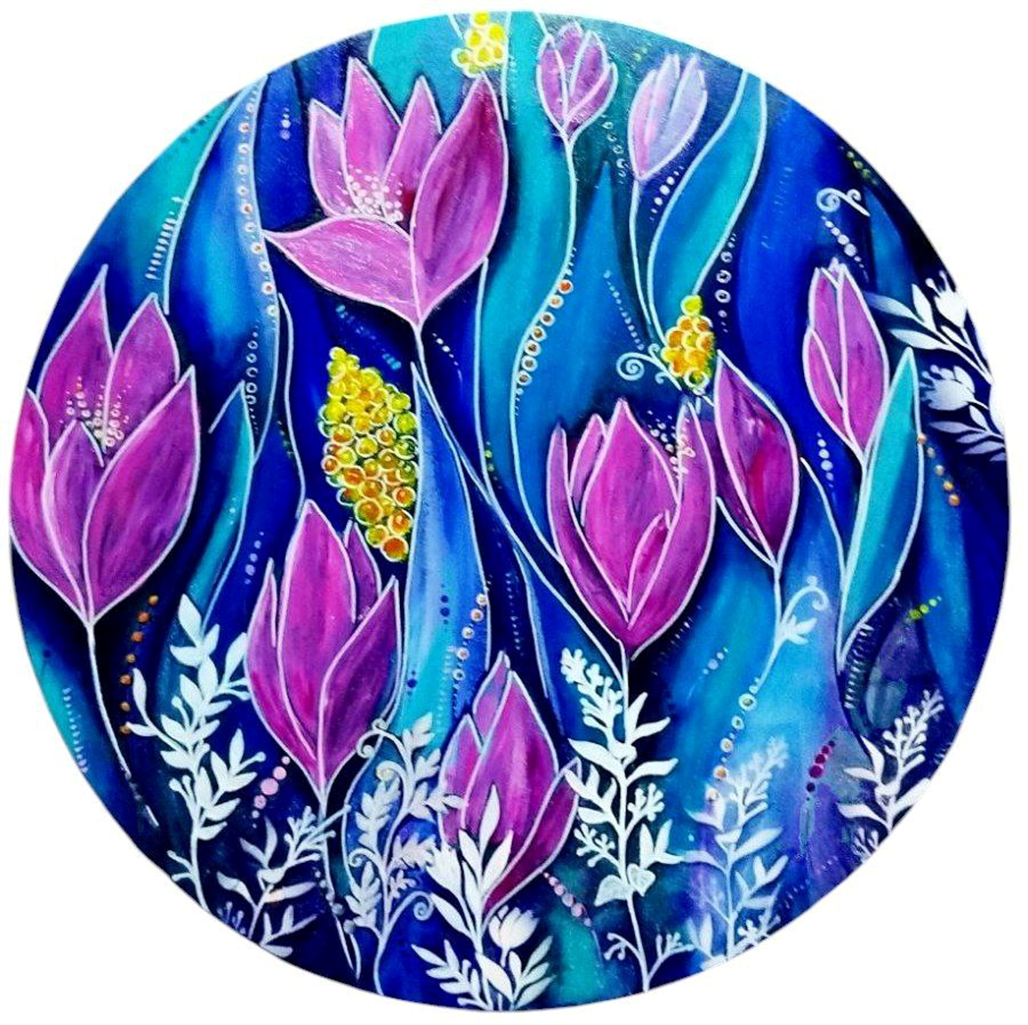                                           «Цветение надежды» 2025 г. R№50, холст, акрил.