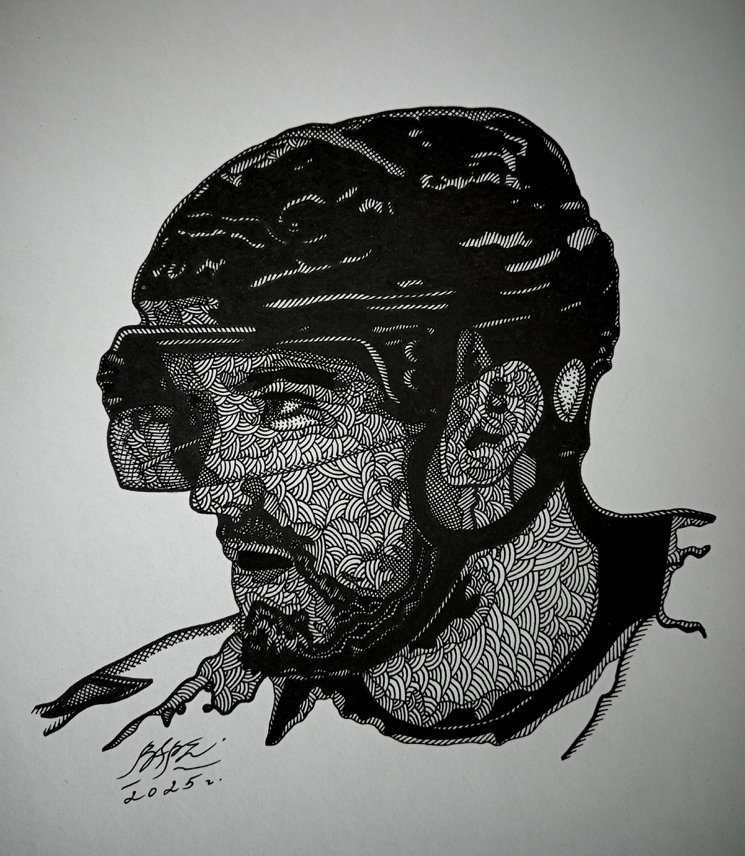 Художник Арсений Власов нарисовал портрет Александра Овечкина "Game Plan" 