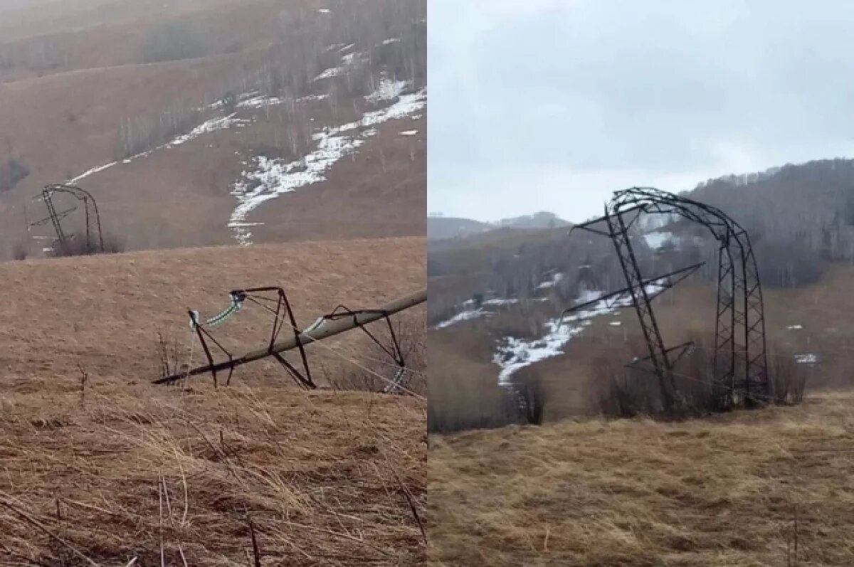    На Алтае произошли массовые отключения электричества из-за штормового ветра