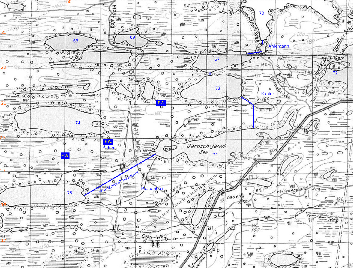Примерно так. F.W. - Feldwache - полевой караул