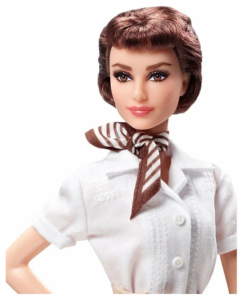 Фото  с сайта Яндекс Маркет. Кукла Barbie Audrey Hepburn in Roman Holiday (Барби Одри Хепберн в Римских Каникулах)