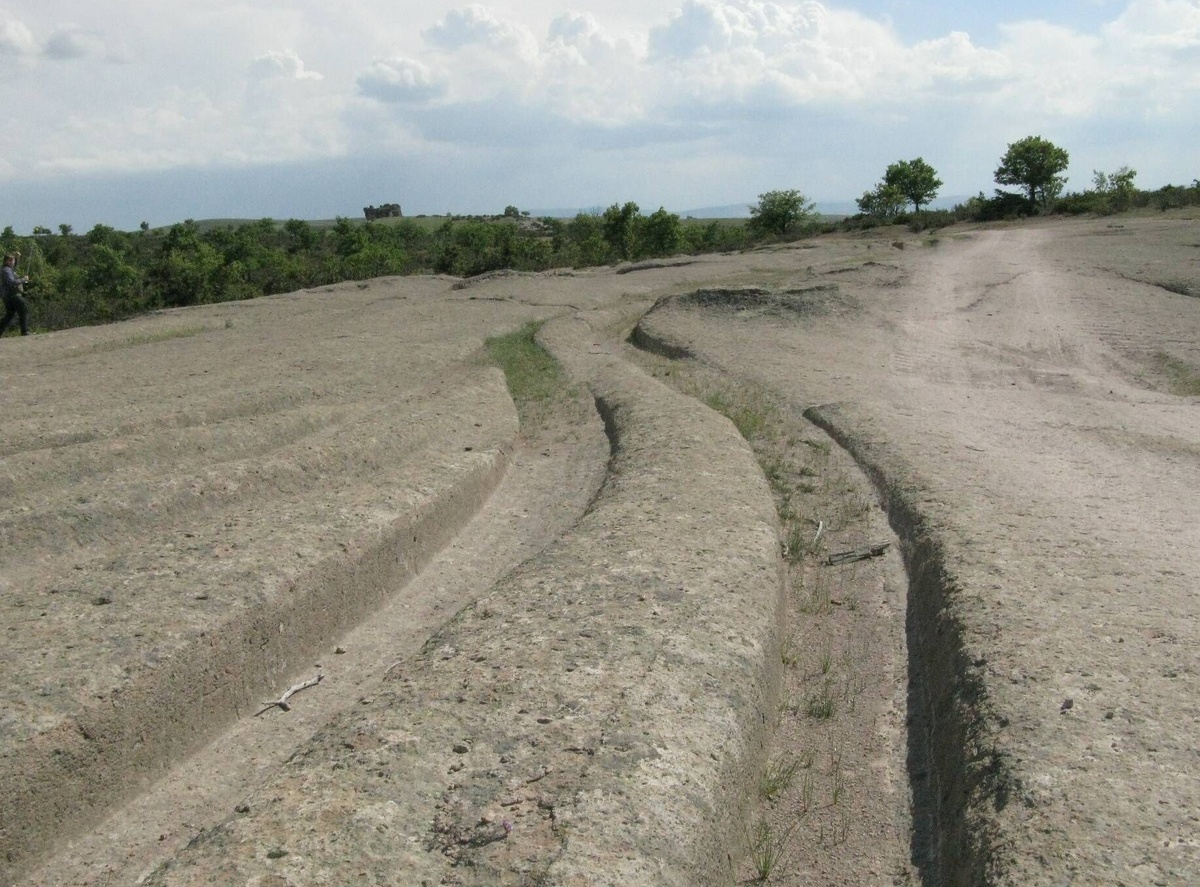 Будто здесь ездило что-то громоздкое. (Фото: i.pinimg.com).