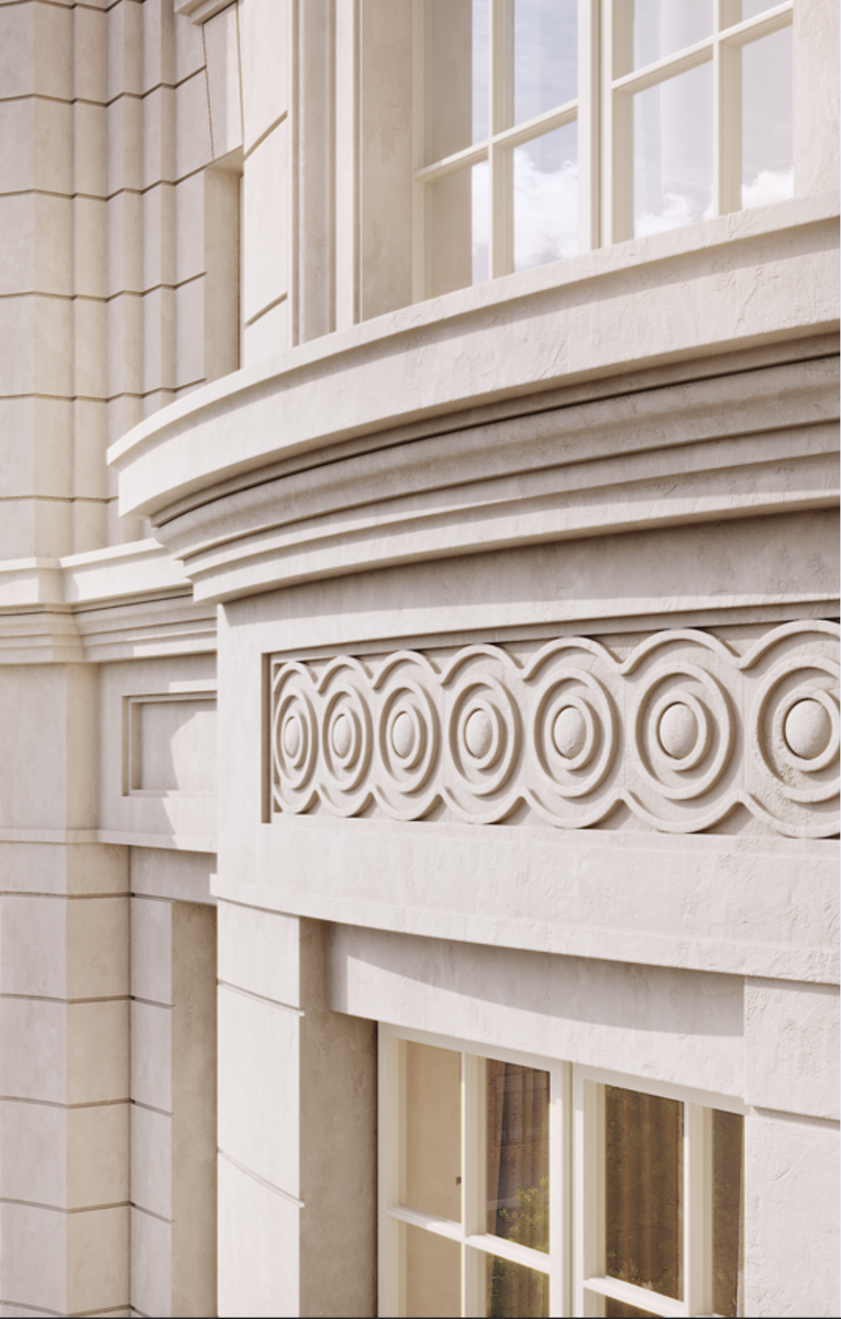 Крупный план фасада 