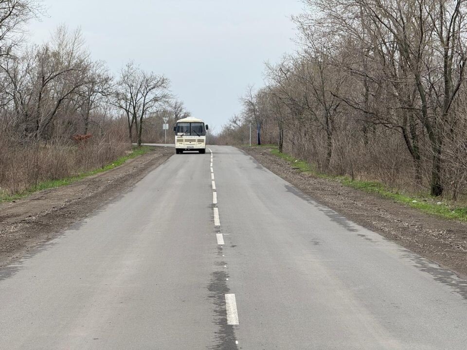    Отремонтированная дорога в Славяносербском районе ЛНР. Источник: Минтранс Республики Алтай