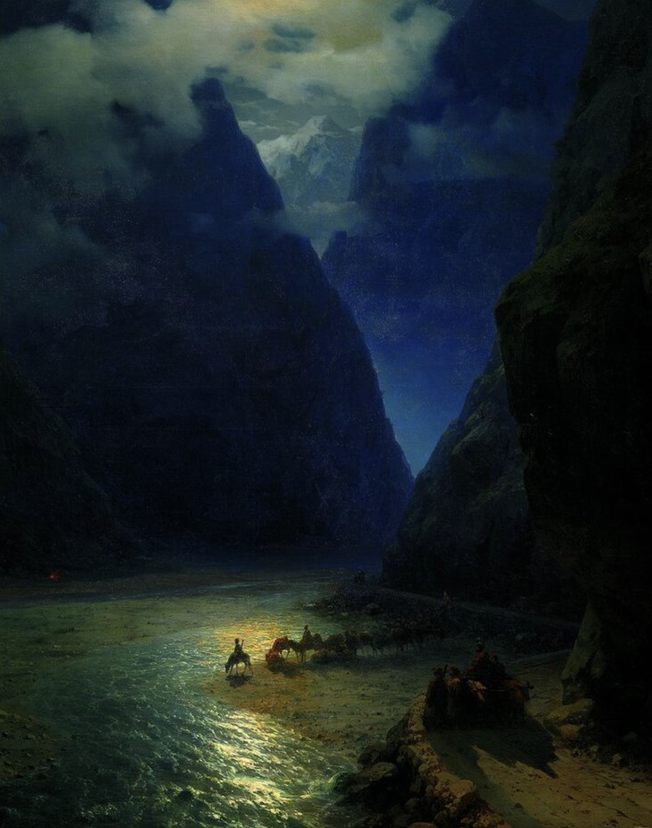 Иван Айвазовский "Дарьяльское ущелье", 1862
