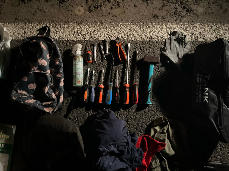 У злоумышленника нашли набор для вскрытия дверей