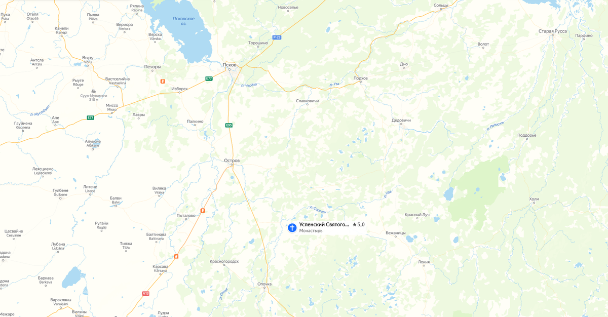 Место на карте