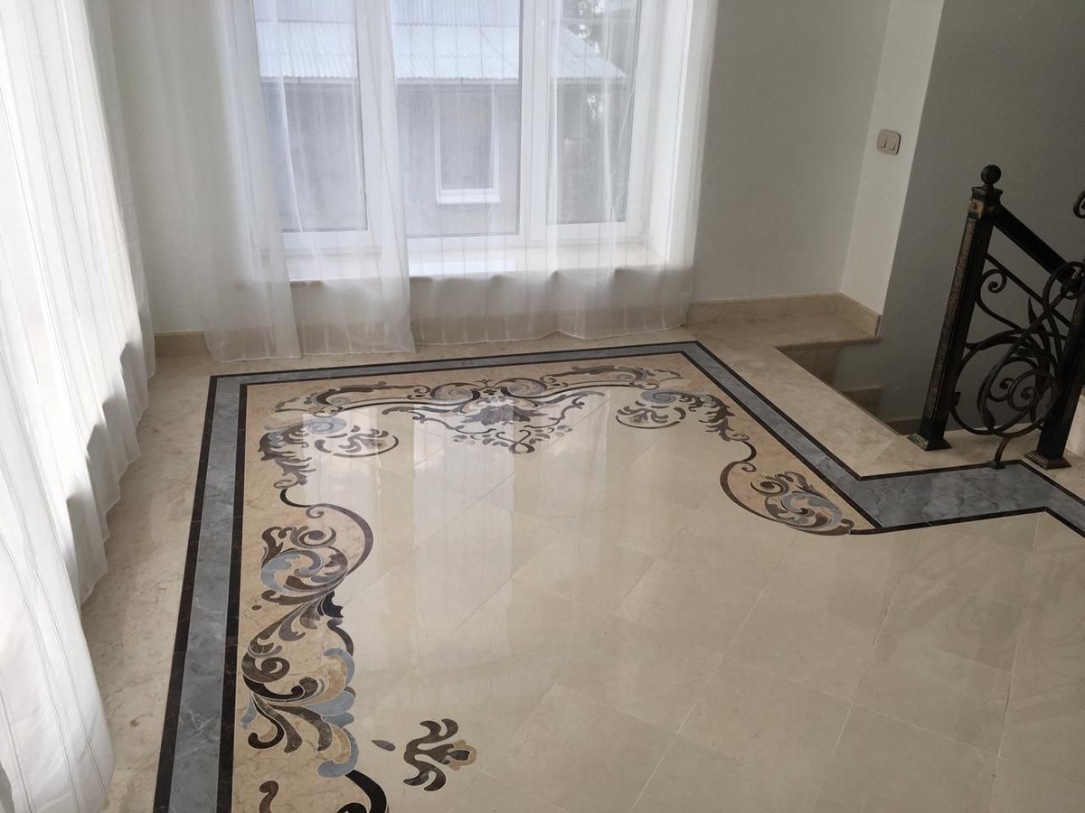 Художественный пол из керамогранита