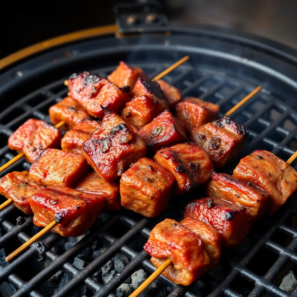 шашлык на шпажках
