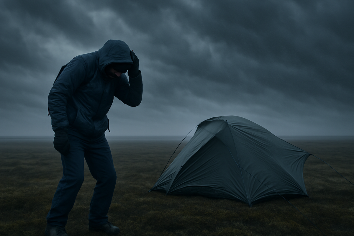 Когда погода решила, что ты здесь лишний. Тундра, ветер и ночёвка, которую не забудешь.