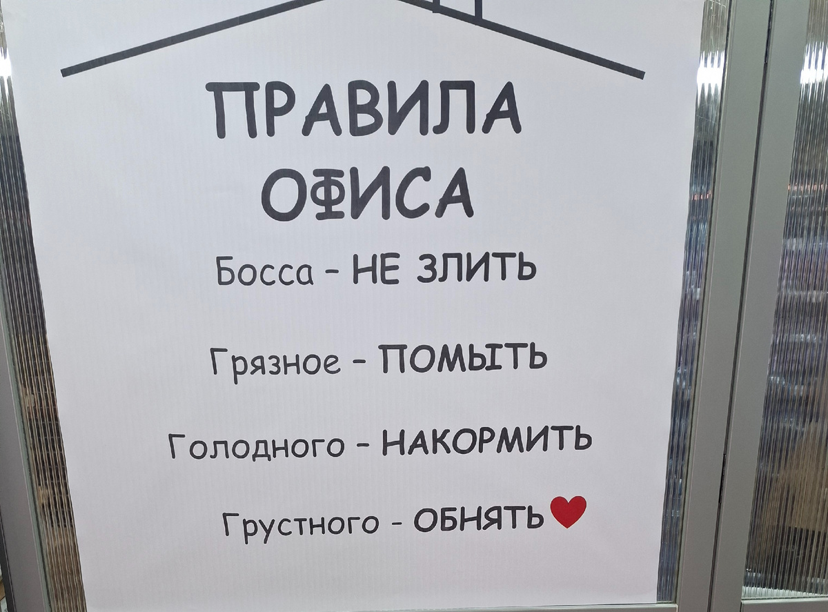 Наши правила офиса.