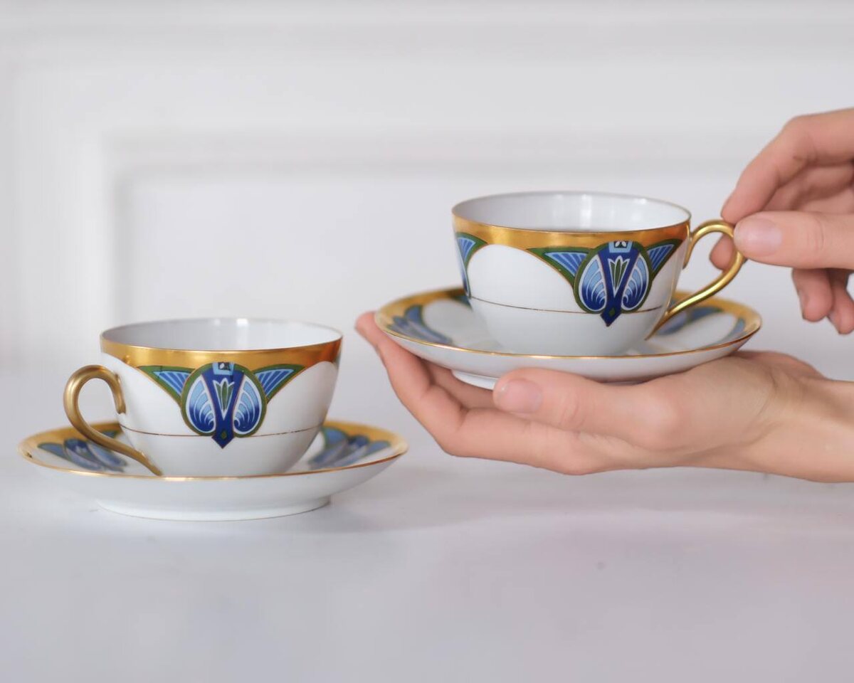 Две чайные пары в стиле модерн, через призму которых мы с вами совершим путешествие в Вену начала ХХ века