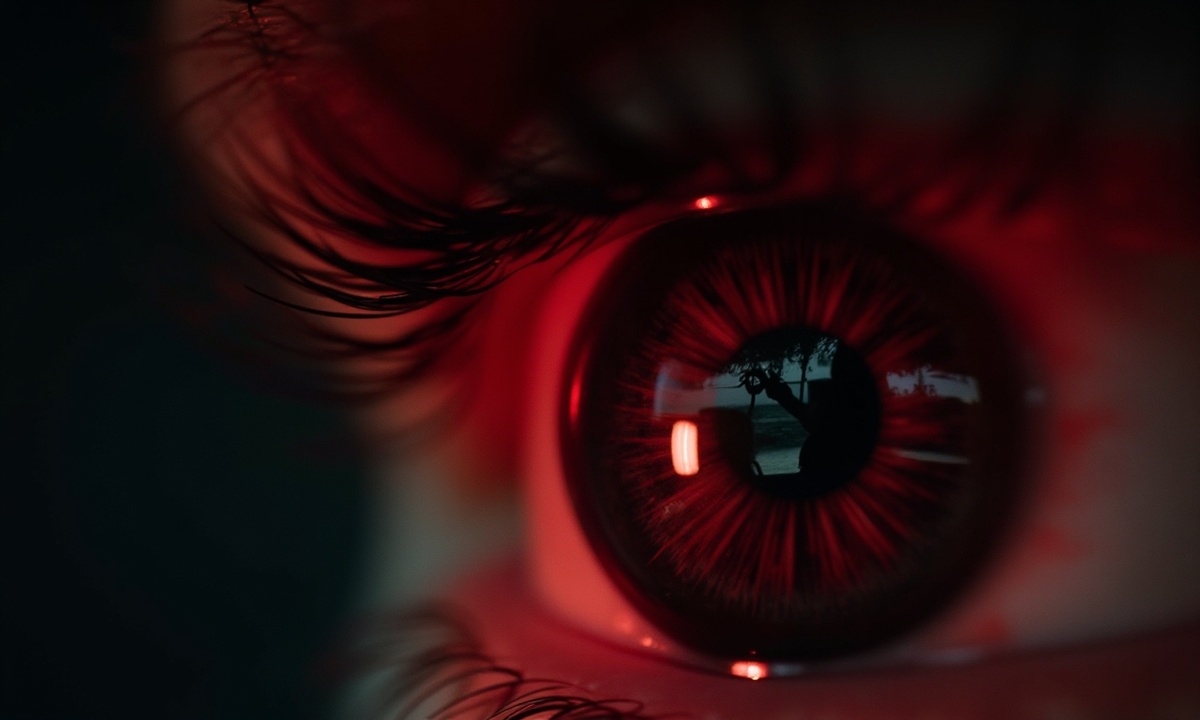 Отражение страха в глубине зрачка.