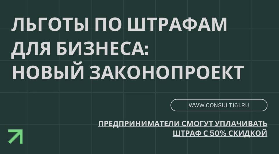 Льготы по штрафам для бизнеса: новый законопроект