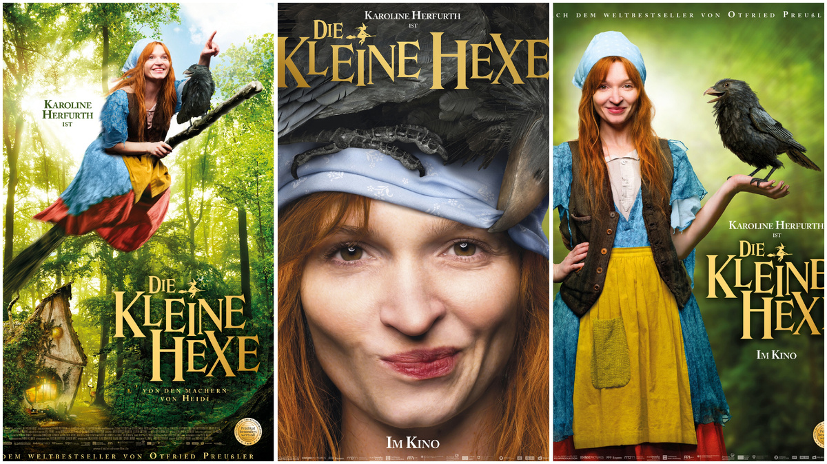 Афиши фильма «Маленькая ведьма», 2018 год, режиссер Михаэль Шёрер