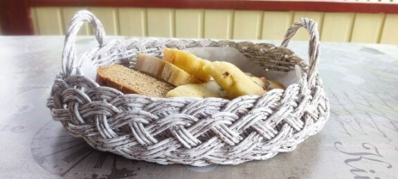 Вазочка для хлеба по МК Светланы Агафоновой