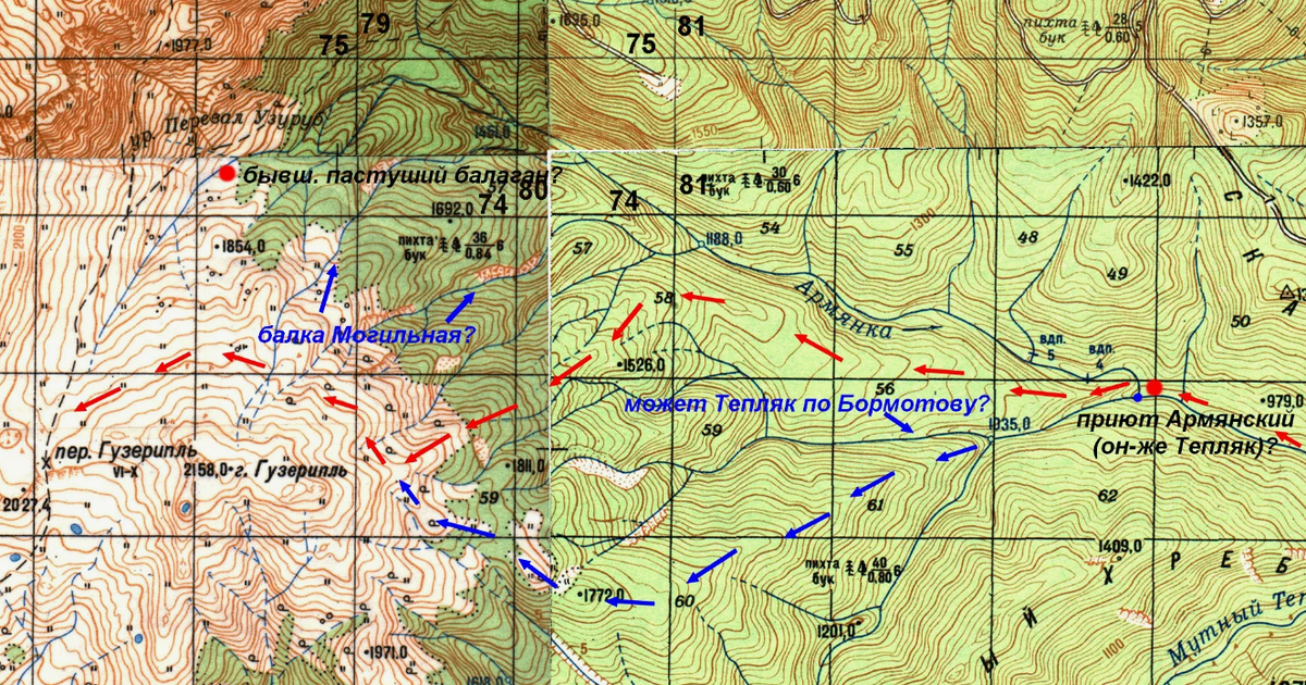 Неправильная карта. Кто-то ищет балку Могильная.
