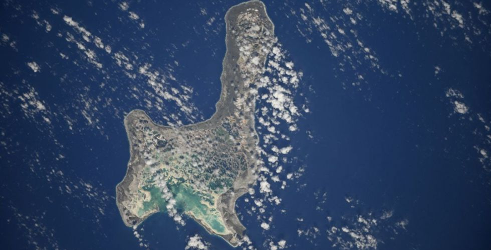 Багамские острова с борта МКС. Фото: Роскосмос