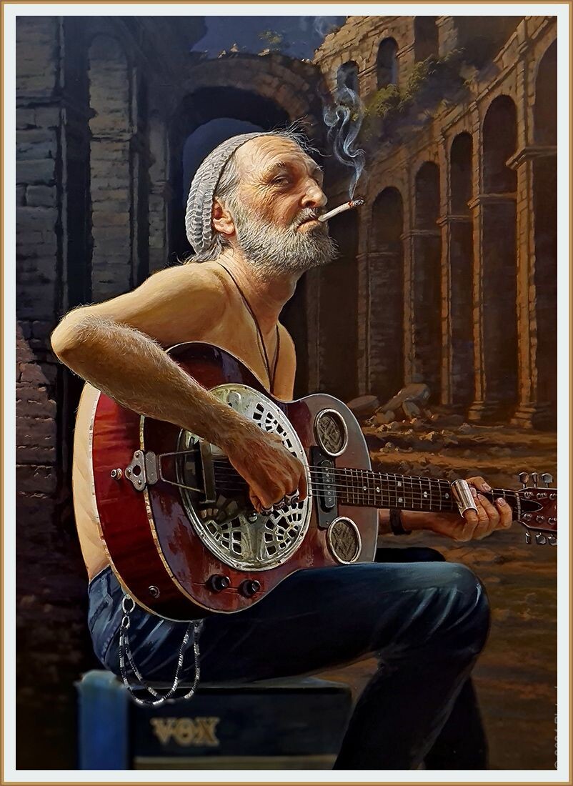 КАРТИНА ХУДОЖНИКА СТАНИСЛАВА ПЛУТЕНКО ПОД НАЗВАНИЕМ " ПАУЗА " 2024 ГОД