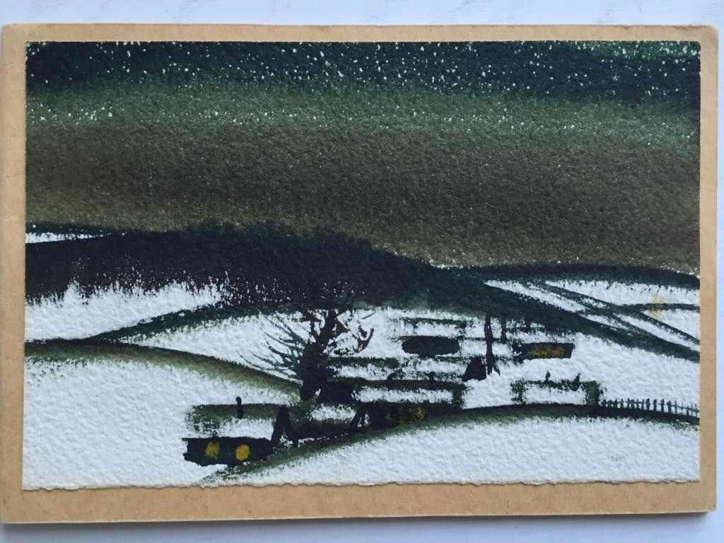 Деревушка зимой