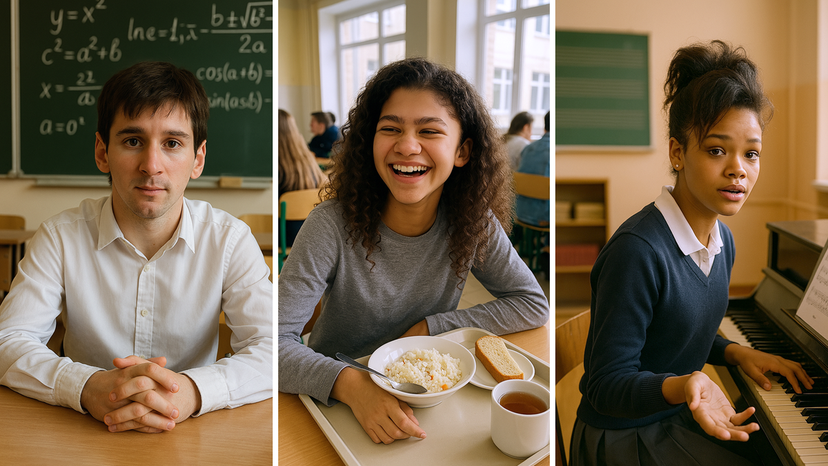 Что, если бы Месси, Зендая и Рианна учились в одной российской школе