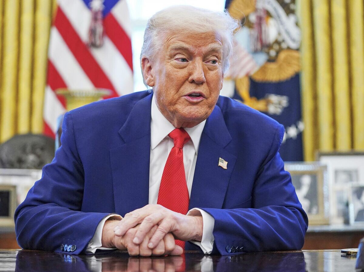    Президент США Дональд Трамп отвечает на вопросы журналистов в Белом доме© AP Photo / Pool