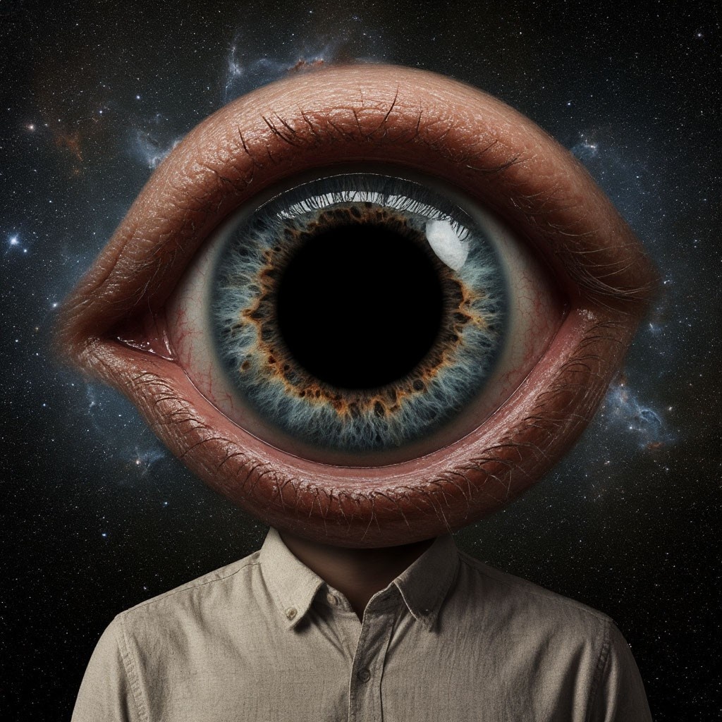 Мир видится через глаза. Но закрыв глаза - Я всё равно ощущается, как Смотрение. 