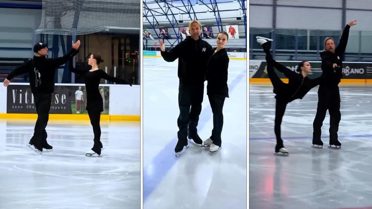 Евгений Плющенко и Анна Щербакова