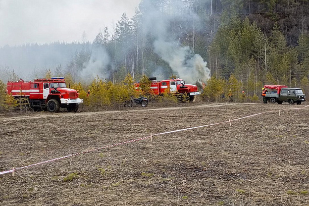    В Кировской области отработали тушение лесных пожаров