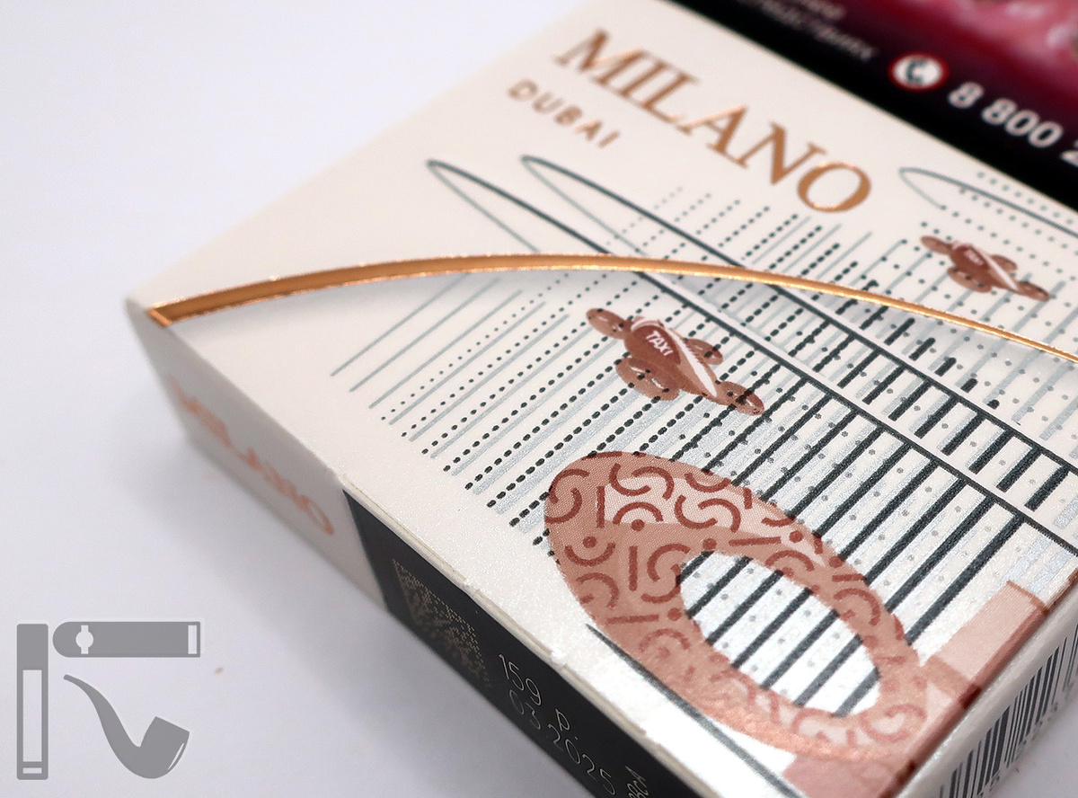 Сигареты Milano Dubai. Фото: © канал "Уголок Курильщика"